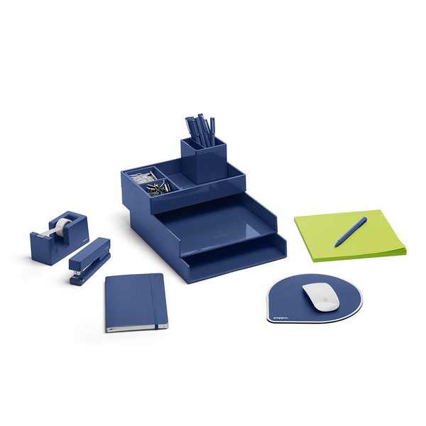 poppin blue desk set
