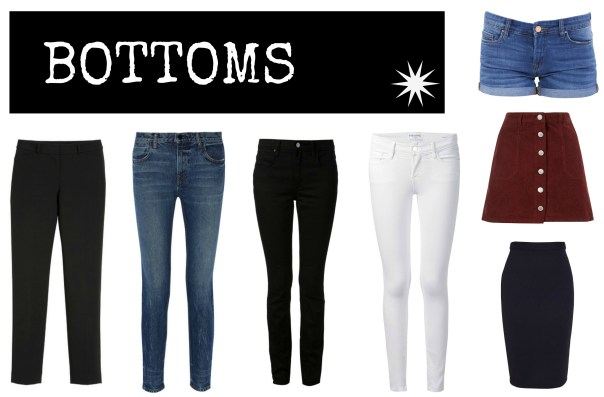 50 Piece Capsule Wardrobe Bottoms