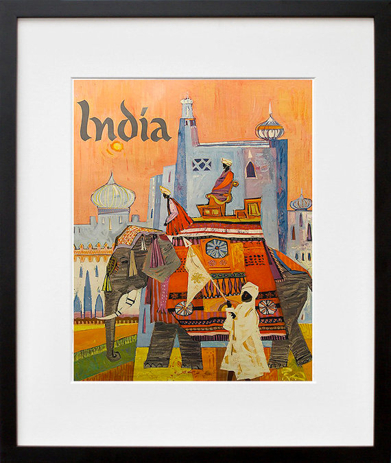 india travel poster