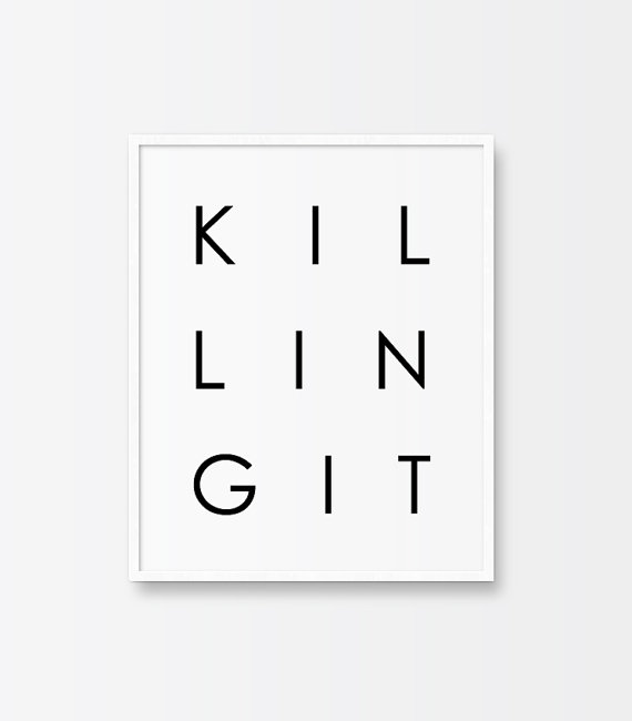killing it poster