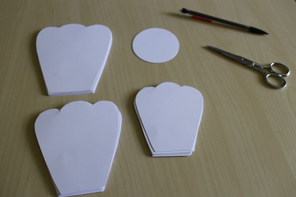 home made luxe paper petals